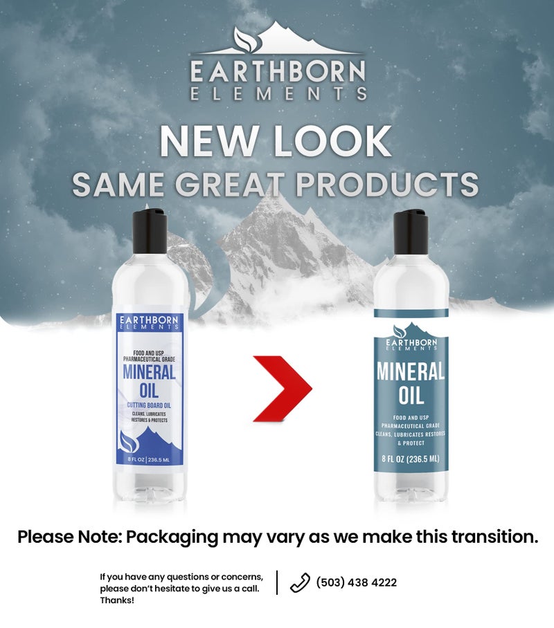 Earthborn Elements Mineral Oil 8 fl oz, Pure & Undiluted, No Additives Clear - Image 3